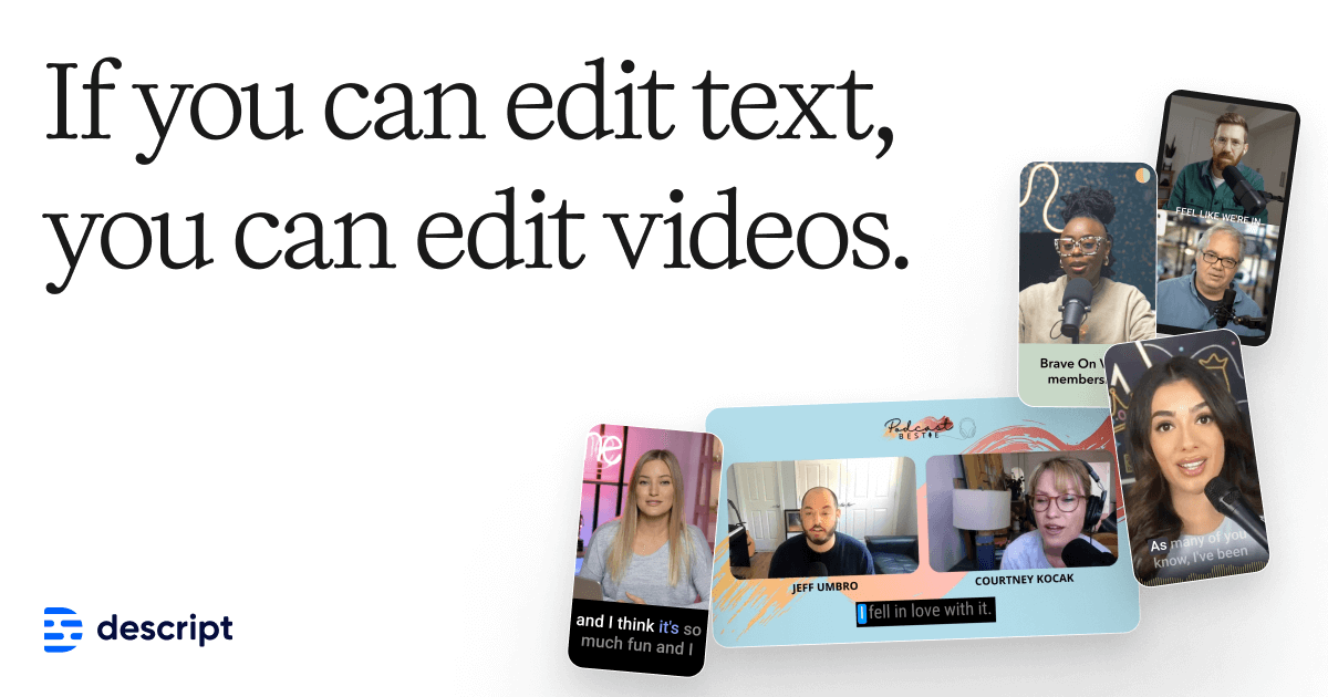 Descript AI Editor